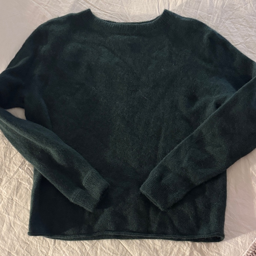 Reformation green cashmere sweater
